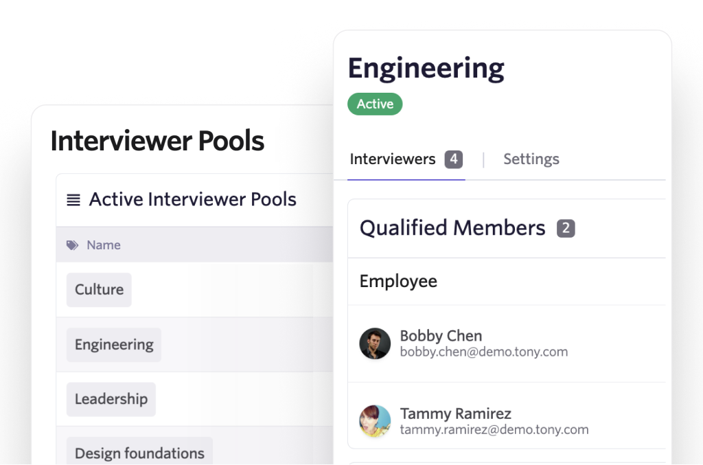 Interviewer training trainees and qualified members